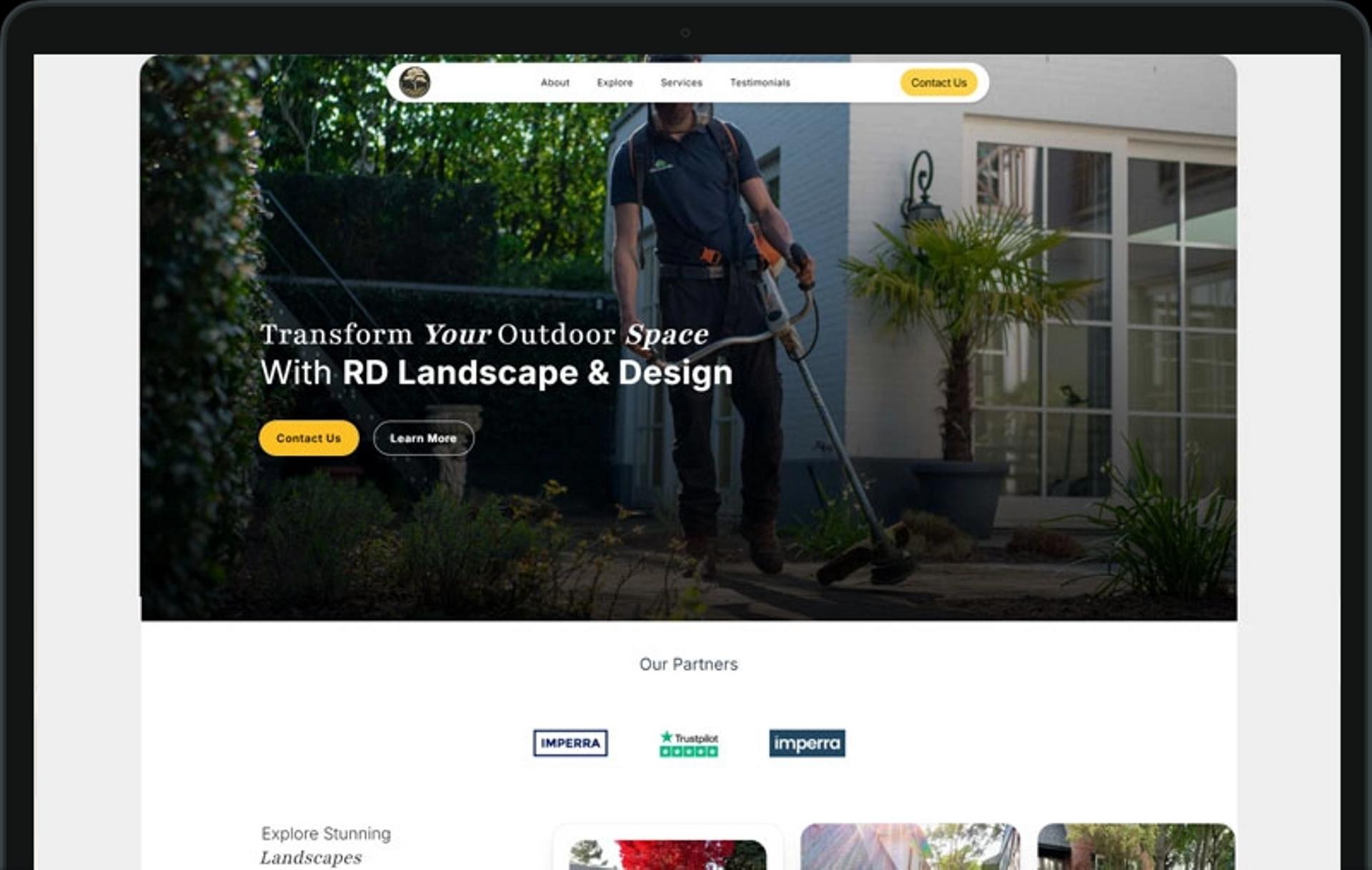 Professional Web Presence for Landscaping Company